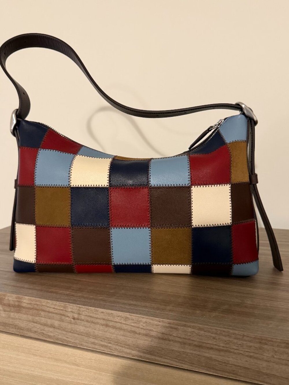 Coachtopia Alter ego blue bell checkered shoulder bag